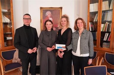 Beim Neujahrsempfang erklang auch Haydns Klavier