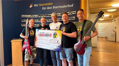 Pannonia Rock Aid: Mit 10.000-Euro-Spende zu Gast am Sterntalerhof