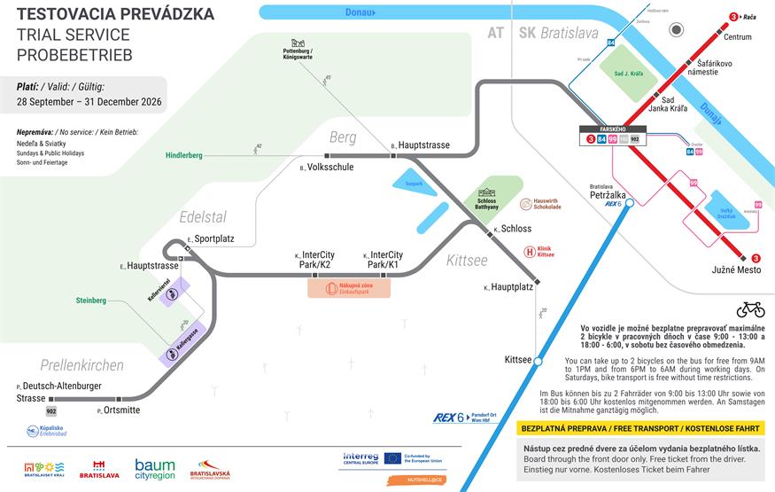 Neue Buslinie verbindet Bratislava mit Kittsee und Edelstal 
