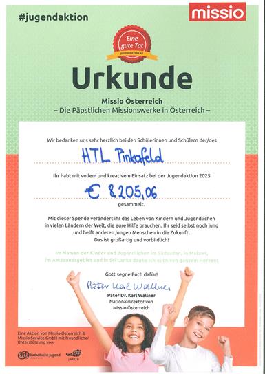 Jugendaktion „Missio“ bedankt sich für jahrelange Unterstützung