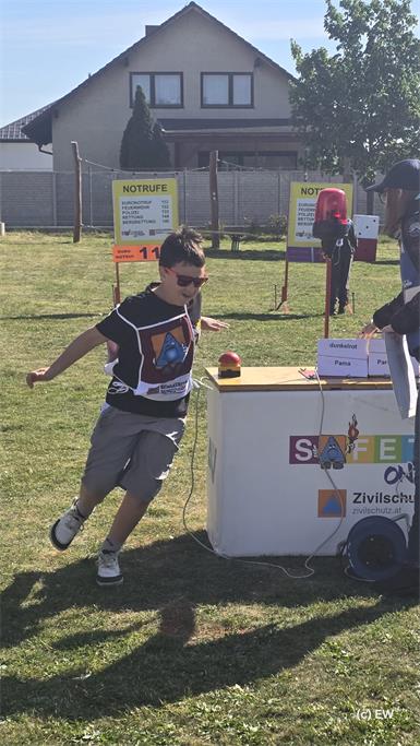 Wind fordert Kinder bei SAFETY-Tour in Parndorf