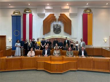Schüler der JusHAK Eisenstadt zu Gast im Landtag