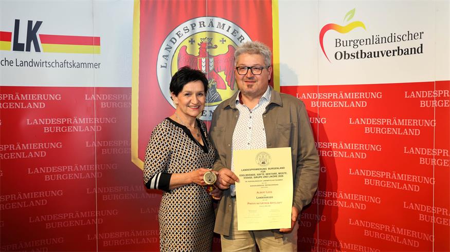 Goldener Apfel für Albert Leeb aus St. Andrä Goldener Apfel für Albert Leeb aus St. Andrä