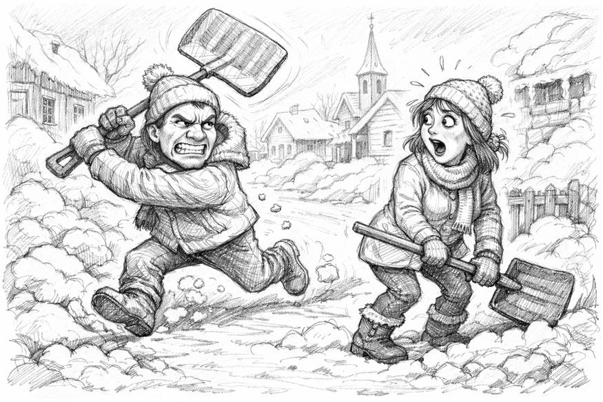 Schneeschaufel-Eklat: Familienstreit landete vor Gericht 