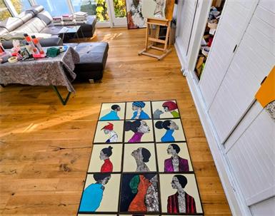 Zeitgenössische regionale Kunst beim Tag der offenen Ateliertür
