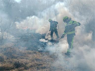 Realitätsnahe Übung: Feuerwehren trainierten am Truppenübungsplatz