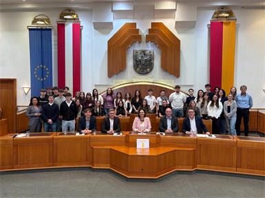 Schüler und Schülerinnen der HAK Oberpullendorf besuchten Landtag