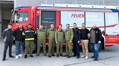 Neues Tanklöschfahrzeug für die Feuerwehr St. Georgen