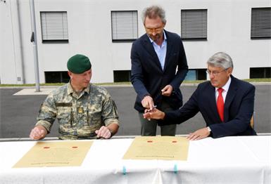 Kaserne Güssing: Stabiler Faktor für Region und Sicherheit