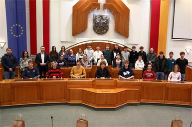 Landtag: Gymnasium Kurzwiese Eisenstadt startet ins „Jahr der Jugend“