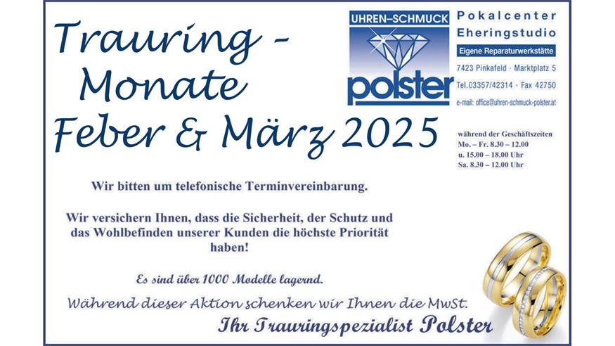 Trauringe bei Juwelier Polster Trauringe bei Juwelier Polster