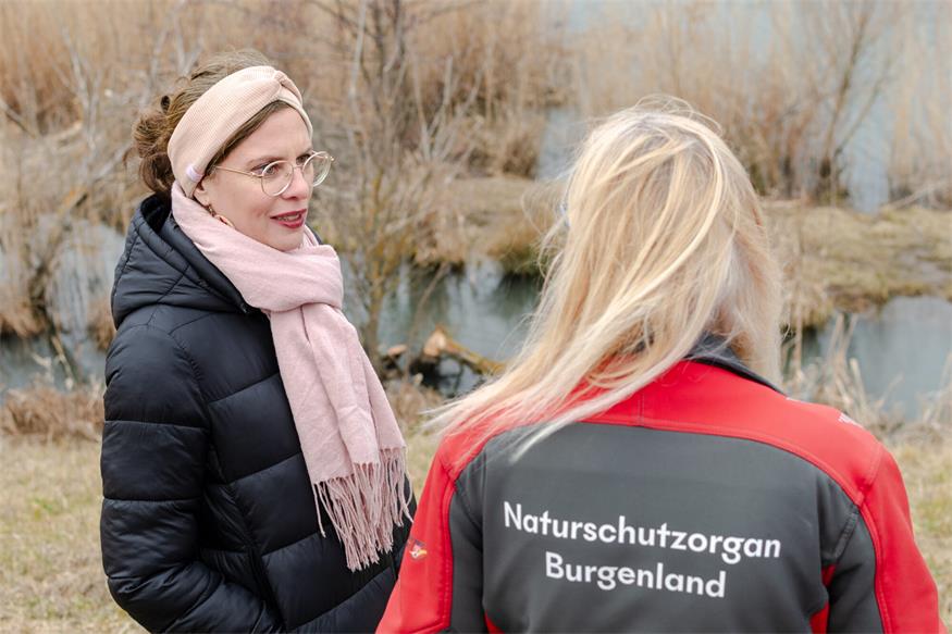 Erster Termin im neuen Amt führte Anja Haider-Wallner ins Biber-Revier 