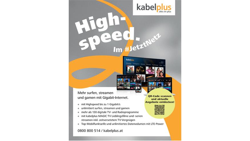 kabelplus bietet schnelles Internet 