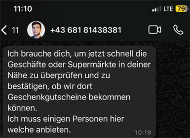 Können Sie mir Gutscheine kaufen?