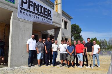 Gleichenfeier fürs neue Feuerwehrhaus in Lutzmannsburg