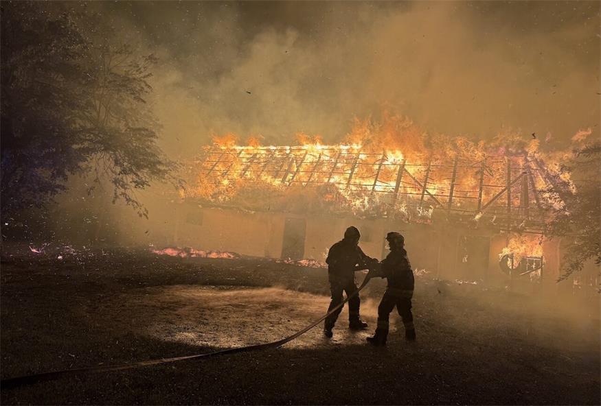 Großbrand in Stinatz: Zwei Gebäude des Heimathauses zerstört 