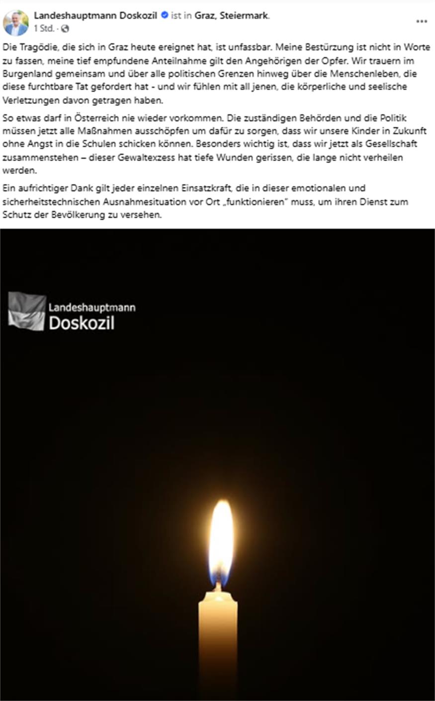 „Erschüttert und schockiert“: Reaktionen aus dem Burgenland „Erschüttert und schockiert“: Reaktionen aus dem Burgenland