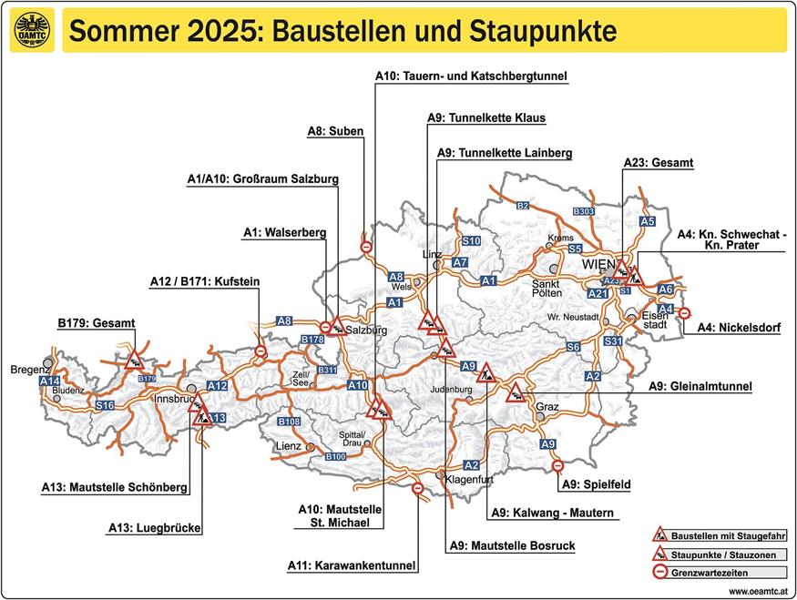 Ausblick auf den Sommerreiseverkehr, Staus sind wieder vorprogrammiert Ausblick auf den Sommerreiseverkehr, Staus sind wieder vorprogrammiert