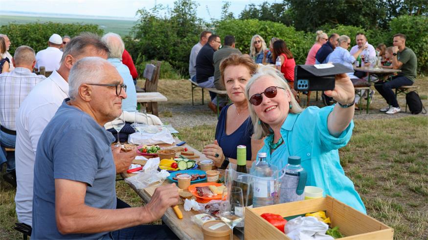 Weinquartett-Picknick im Himmelreich