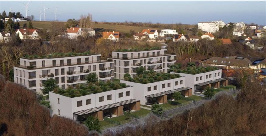 Blick in die Zukunft: Bei diesem Modell ist ersichtlich, wie sich die Wohnnanlage in die Landschaft einfügen wird. 