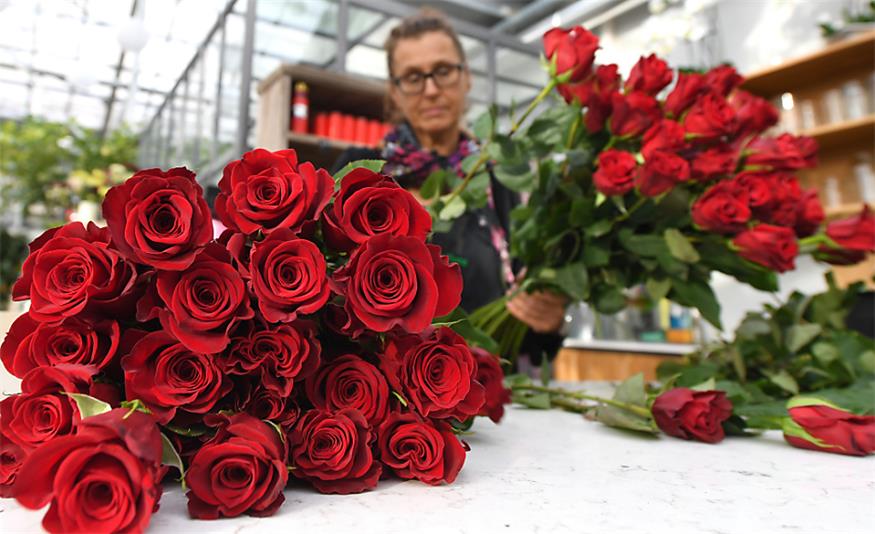 Blumen sind stets ein Verkaufsschlager zum Valentinstag