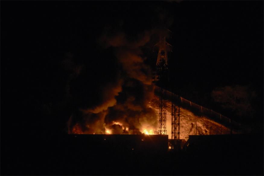 Brand in einem Miltärkomplex in Caracas