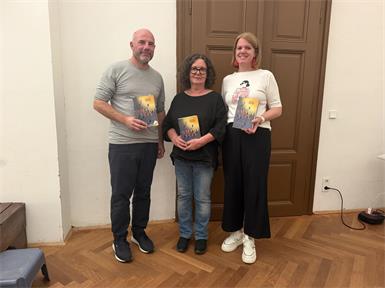Buchautor Daniel Wisser, Bibliothekarin Christiane Schnalzer und Buchhändlerin Andrea Stangl von Scherz-Kogelbauer in Kirchschlag sorgten für einen gelungenen Abend.