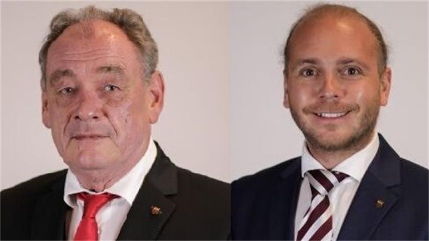 Bürgermeister Dieter Posch (l.): "Mit mehr als 1.300 Stimmen hat die SPÖ Neudörfl einen sehr guten Beitrag zum Gesamtergebnis geleistet." Gemeindevorstand Martin Giefing (r.) erreicht 1178 Vorzugstimmen im Bezirk, allein 600 davon in Neudörfl. 