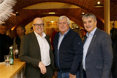 Bürgermeister Georg Rosner, Hans Pöll und Walter Temmel.
