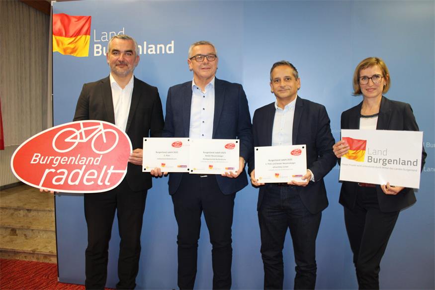 1.989.136 Kilometer per Rad: Gewinner von „Burgenland radelt“ geehrt