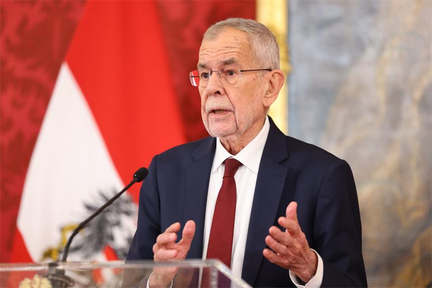 Bundespräsident Alexander Van der Bellen wandte sich am Nachmittag an die Öffentlichkeit. 