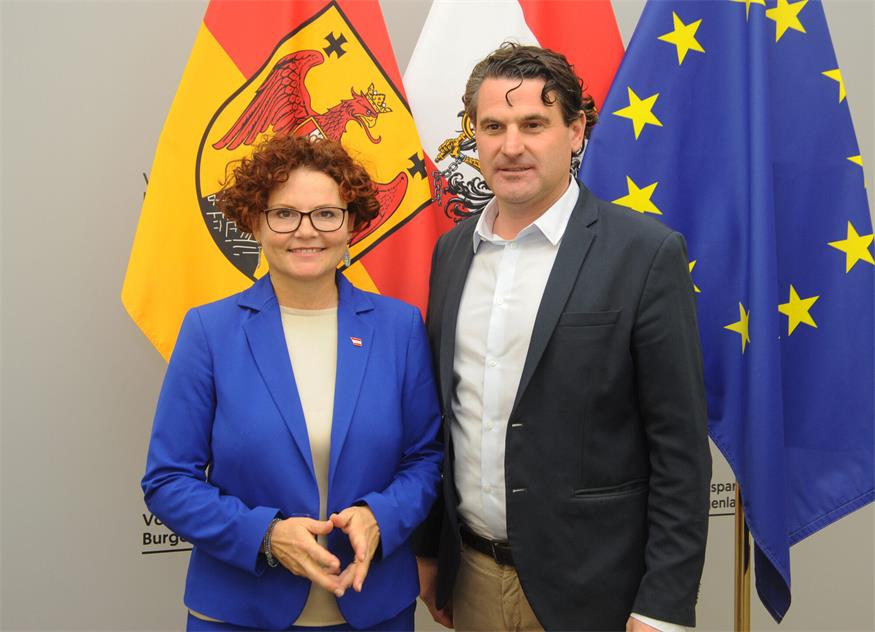 Burgenland-Tag von Energie-Staatssekretärin Elisabeth Zehetner mit ÖVP-Landesparteichef Christoph Zarits.