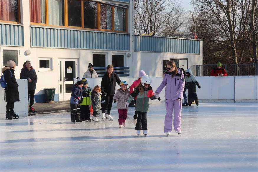 Kinder hatten viel Spaß am Mattersburger Eislaufplatz