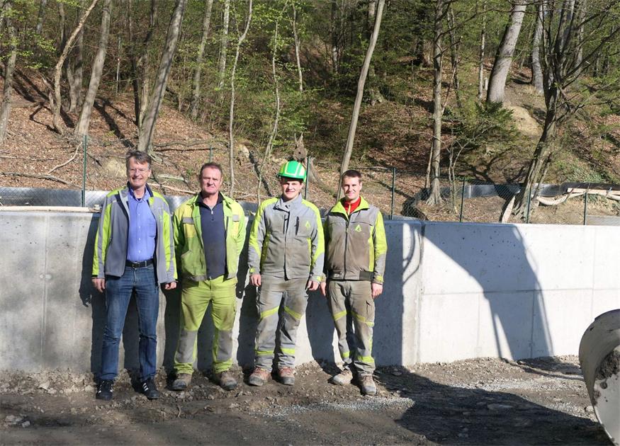 Forchtenstein: Bauarbeiten am Heidbach auf Schiene