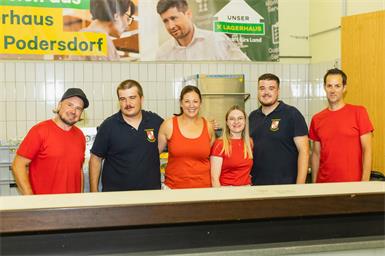 Christian Koppensteiner, Thomas Roiss, Marion, Lea, Dominik und Wolfgang Steiner