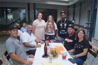 Christopher, Steve, Amelie, Katie, Martin, Wolfgang und Melanie.