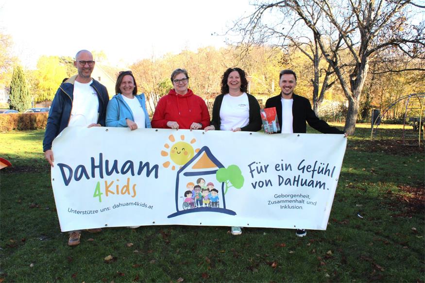 Claus und Sonja Pinter, Simone Ohr, Tanja Pipal-Kainz und Christoph Koller setzen sich ein für ein zweites „DaHuam“ für Kinder und Jugendliche aus dem Mittelburgenland mit besonderen Bedürfnissen ein.