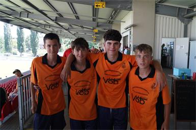 Damian, Ben, Fabio und Fabi.