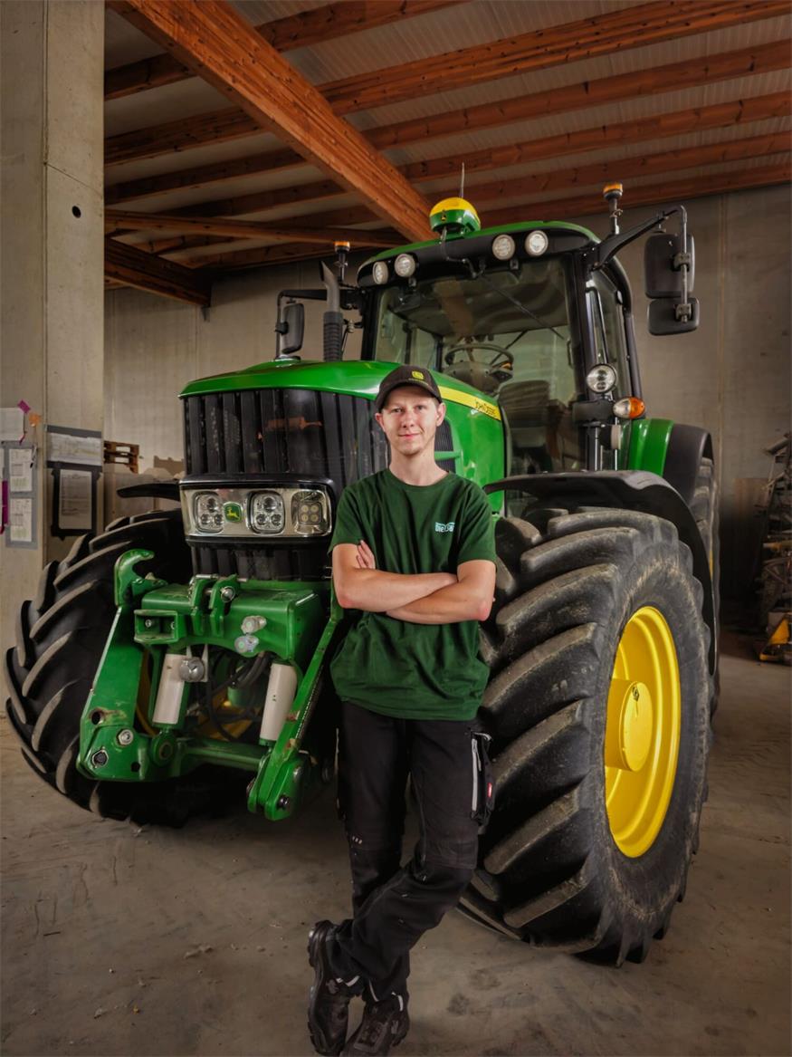 Daniel Schieber wurde die Landwirtschaft quasi in die Wiege gelegt.