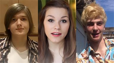 Das Internet vergisst nicht: Michael Buchinger (2010), Anna-Laura Amenta (ehemals Kummer; 2014) und Peter Wagentristl (2012; BVZler, nicht Youtuber).