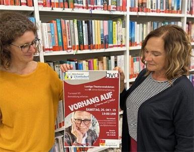 Das Mareck-Gastspiel ist ein Abend voller Witz, Charme und Theaterleidenschaft und der Höhepunkt der Lesewoche ind er Bücherei Litzelsdorf.