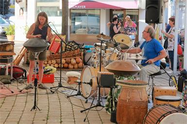 Das Percussion-Festival brachte den Hauptplatz in Güssing zum Schwingen.