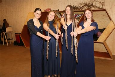 Das Querflötenquartett „Flötensterne“