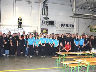 Das engagierte Team der Feuerwehr Oberpullendorf mit Kommandant ABI Andreas Schmidt beim 52. Gulaschessen.
