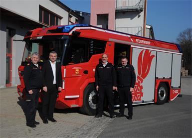 Das erste elektrische Tanklöschfahrzeug (TLF) des Landes.
