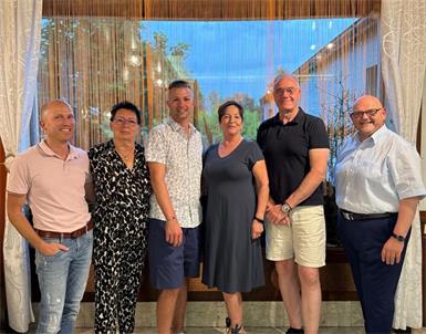 Das neue Vorstandsteam der Allhauer Wirtschaft: Mario Hari, Brigitte Titl, Günter Hari, Barbara Wagner, Ron Wagner und Ronald Rasser (v.l.). 