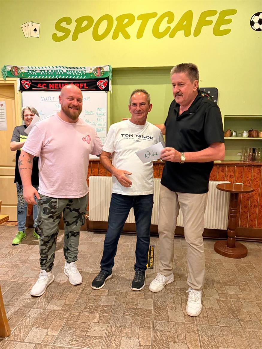 Erstes Dartturnier im Neudörfler Sportcafé Schober war voller Erfolg