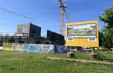 Der Baufortschritt ist beinahe täglich zu sehen.