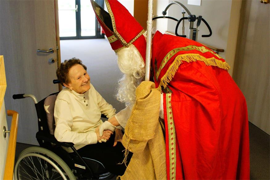 Der Besuch vom Nikolaus zauberte allen Bewohne:rinnen ein Glänzen in die Augen.