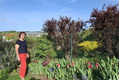 Der Lieblingsplatz von Stadträtin Gerlinde Heger in Oberpullendorf ist ihr eigener Garten. Dort kann sie herunterkommen und sich entspannen.